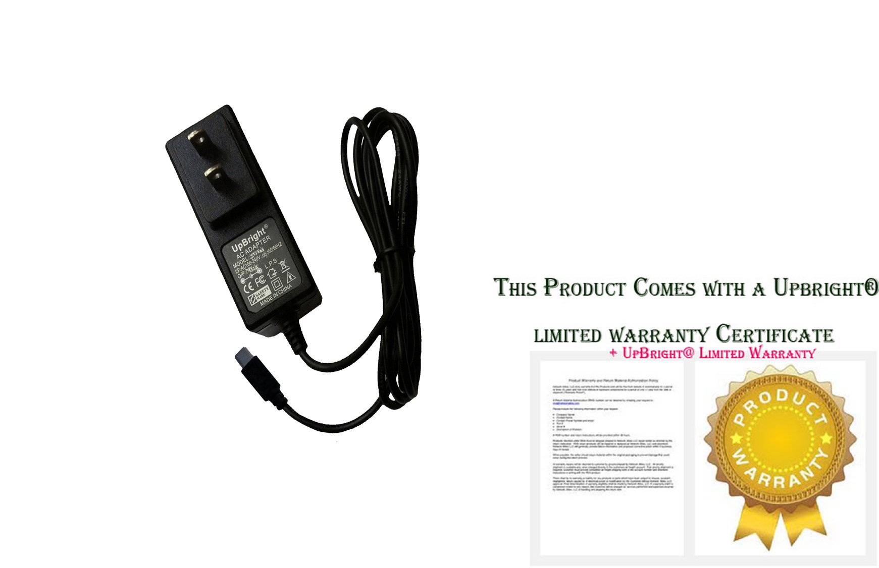 UPBRIGHTUSB 5V AC/DC Adapter Compatible with Earson ER-160 ER-163 ER-151 ER-159 ER159 ER160 ER163 ER151 Sport Waterproof Outdoor Stereo Shockproof Wireless Bluetooth Portable Speaker 5V