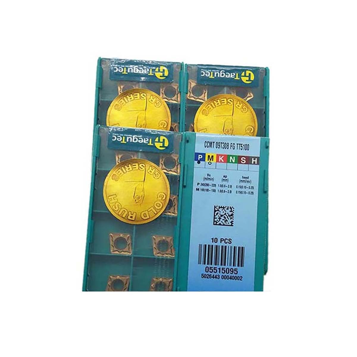 TaeguTec 100% Original CCMT CCMT09 CCMT09T3 CCMT09T308 FG CCMT09T308-FG TT5100 Turning Insert