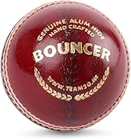 SG Bouncer Red Adult Cricket Kit Bag - Durable Nylon Wheeled Storage, 40x13x13.5in, Pockets & Zippers