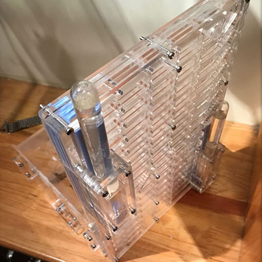 Hormiguero, Hormiguero expandible de acrílico Transparente con área Actividades y Doble Torre Agua 22,5 x 20,3 30,2 Pulgadas
