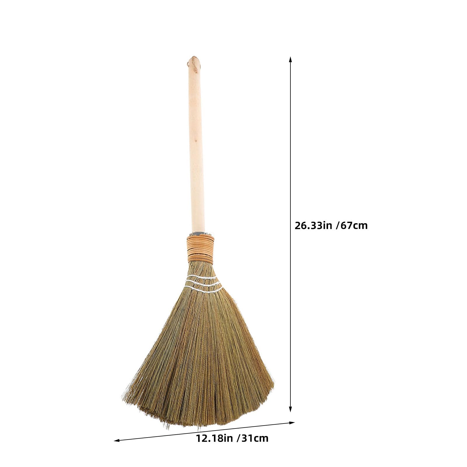 DOITOOL Juego de 2 escobas para Polvo: Escoba de Mano Multiusos para Quitar el Polvo en Pisos de Madera y alfombras. de 67 cm (26,33") para Limpieza del hogar, Cocina y Sala de Estar.
