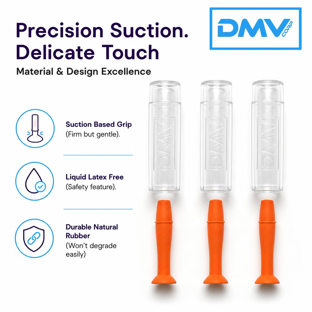 DMV Lot de 3 décapants ultra durs pour lentilles de contact Orange