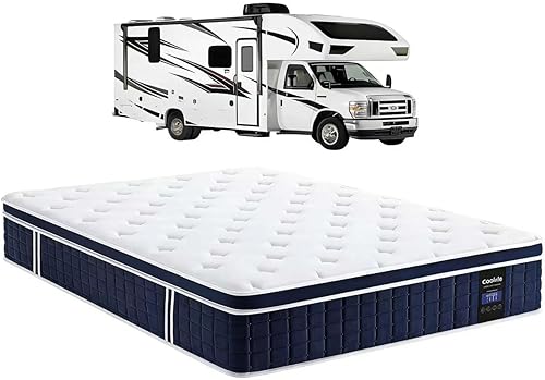 Miniatura 10 de Colchón Coolvie Twin XL, colchón híbrido de 10 pulgadas tamaño Twin XL, muelles de bolsillo individuales con espuma viscoelástica, cama en una caja