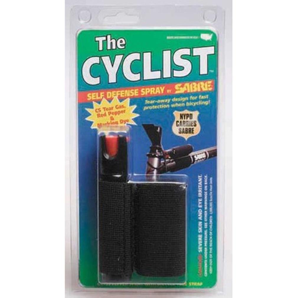 Sabre Cyclist Pepper Spray, 1.25 oz, Black