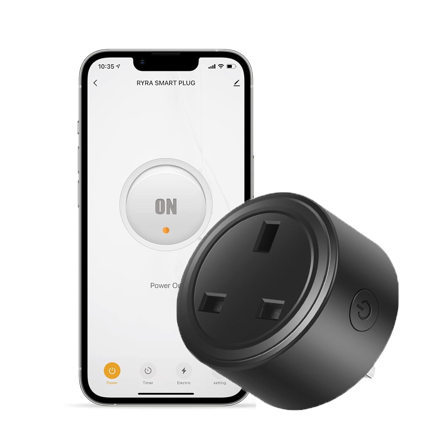 QUEENADA Smart Plug Mini - Wi-Fi Outlets for Smart Home Compatible with Alexa & Google Assistant, Remote Control Lights and Devices with Timer Function(Black)