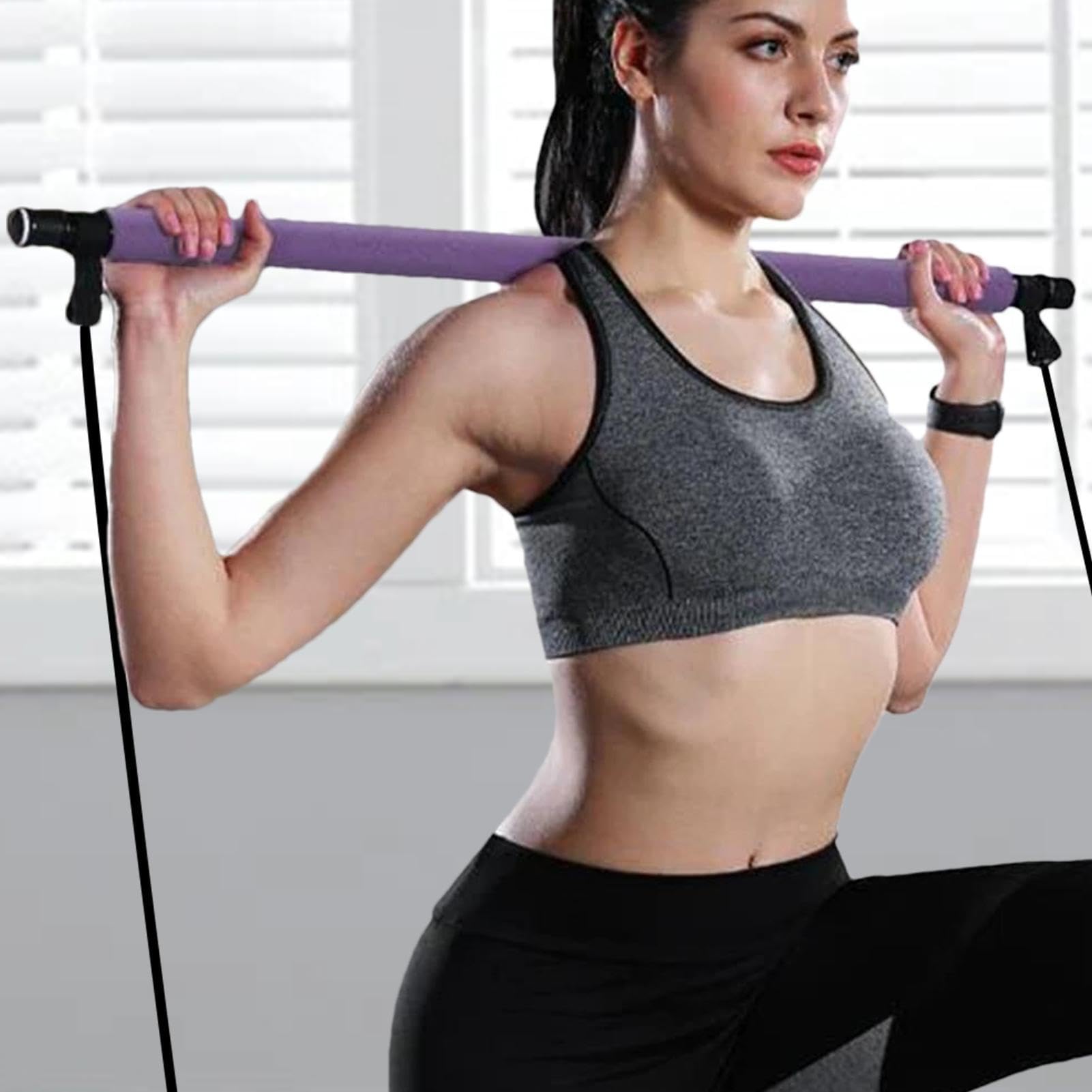 Kit Barra Per Pilates - Barra Elastica Fusion, Barre Da Allenamento Portatili, Attrezzo Fitness Multifunzione | Attrezzatura Leggera Per L'allenamento Di Resistenza Per Scultura, Yoga, Pilates