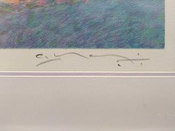 クロード・マヌキアン サントーバンの丘（花畑）リトグラフ 管理No.301 クロード・マヌキアン サントーバンの丘（花畑）リトグラフ 管理