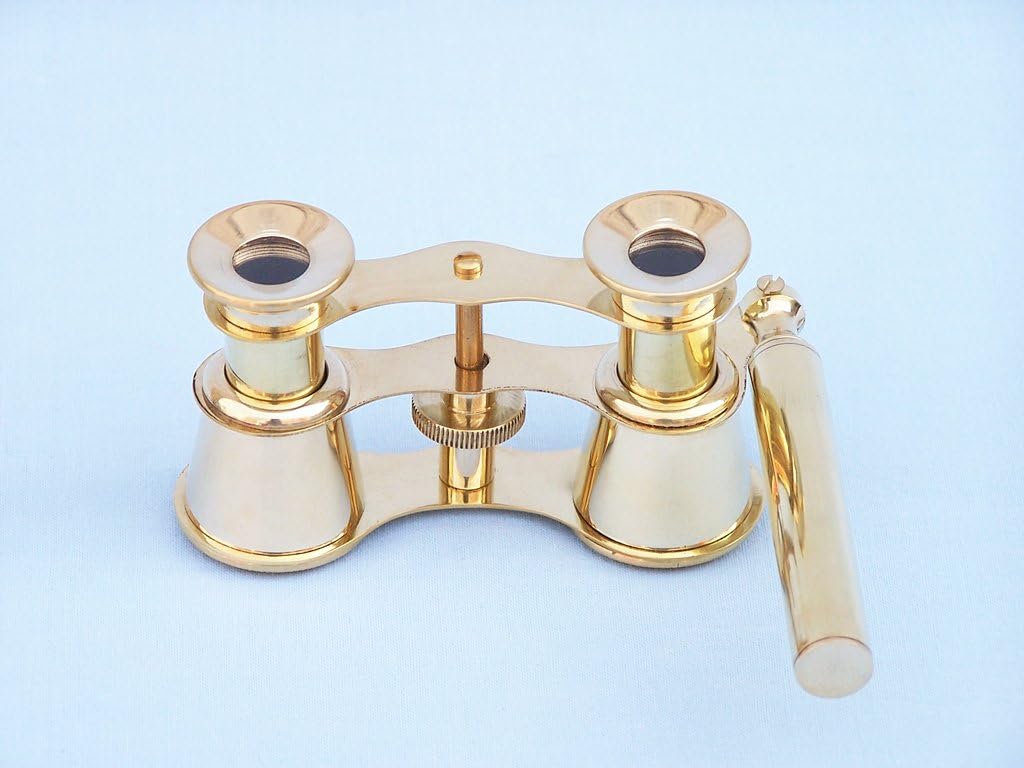 Captain's Solid Brass Binocular w/Handle 4"