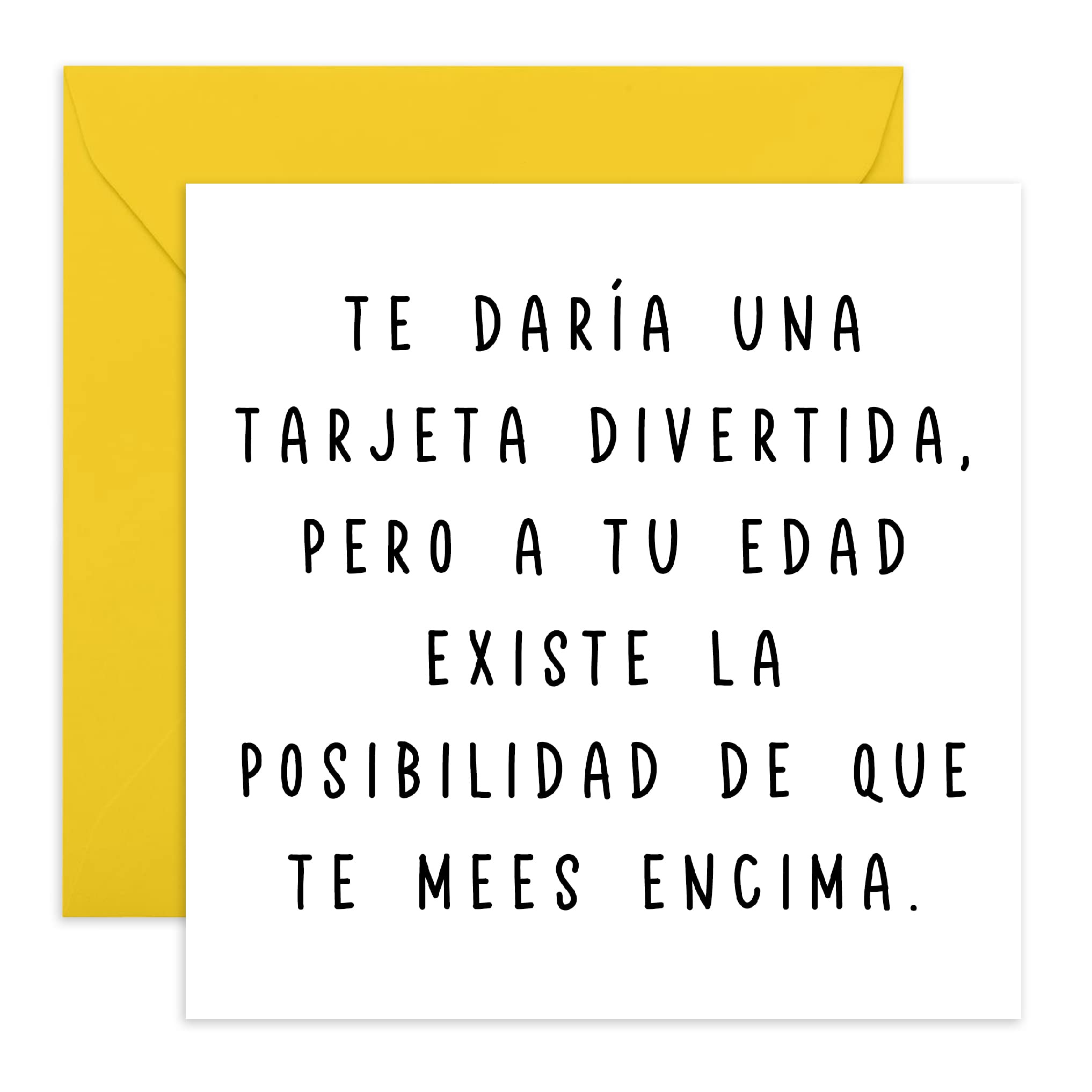 Central 23 - Tarjeta de cumpleaños divertida - Tarjeta de cumpleaños grosera para madre hermana - Humor ingenioso - 50 60 70 - Tarjeta con broma ofensiva