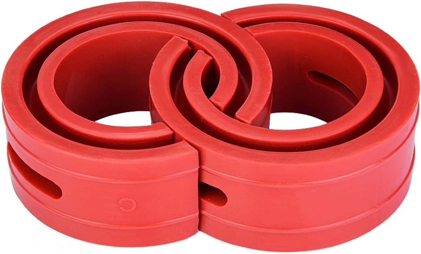 Shock Absorber, 2pc Car Shock Absorber Buffer Spring Bumper Cushion Red TPE Type A-F(C)/E (RED)