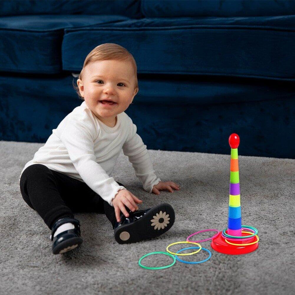 Amazon.co.jp: 輪投げゲーム わなげ カラー輪投げセット 親子