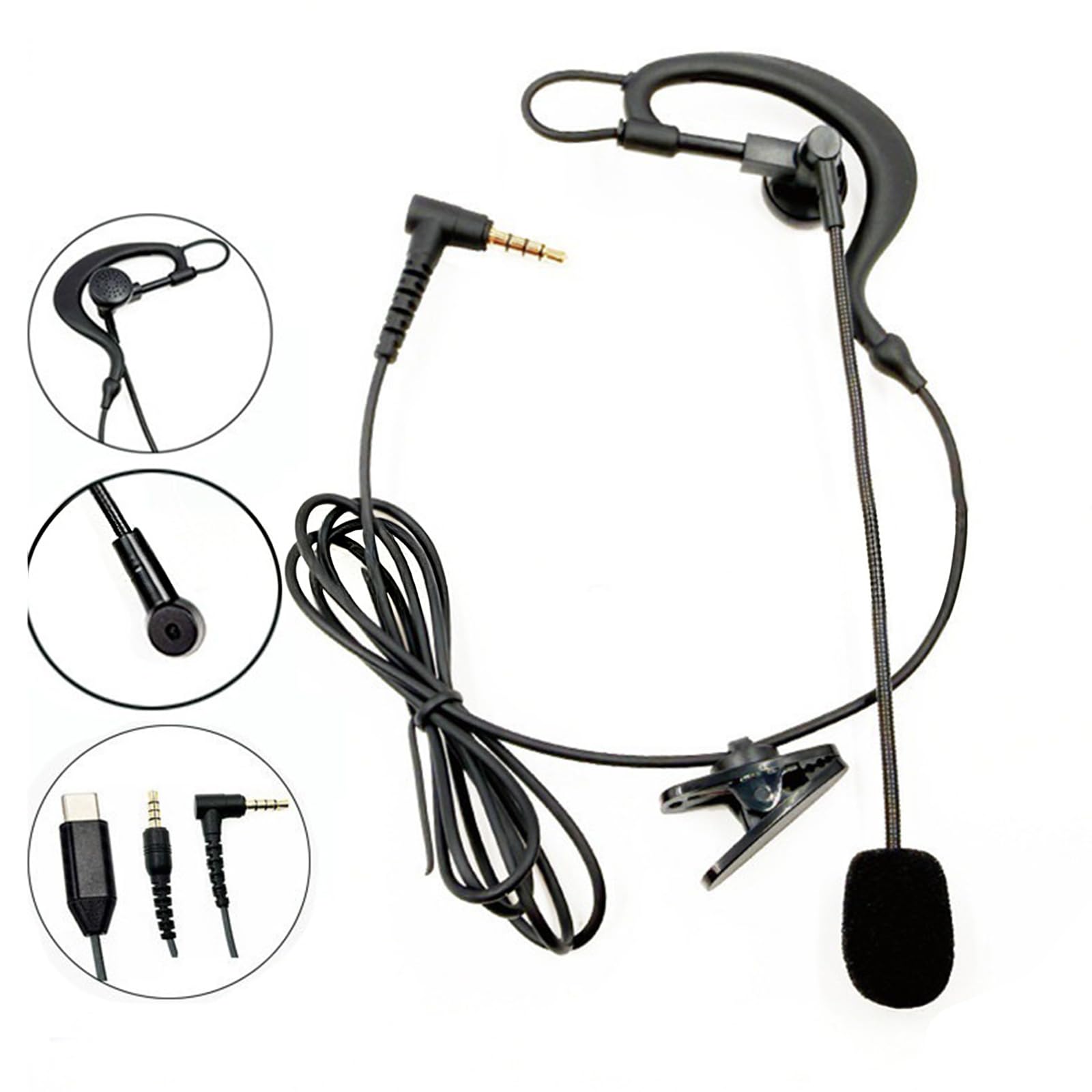 MURYE Auriculares de comunicación para árbitros con intercomunicadores directos, cancelación de ruido, árbitros de fútbol, auriculares de comunicación — view 2