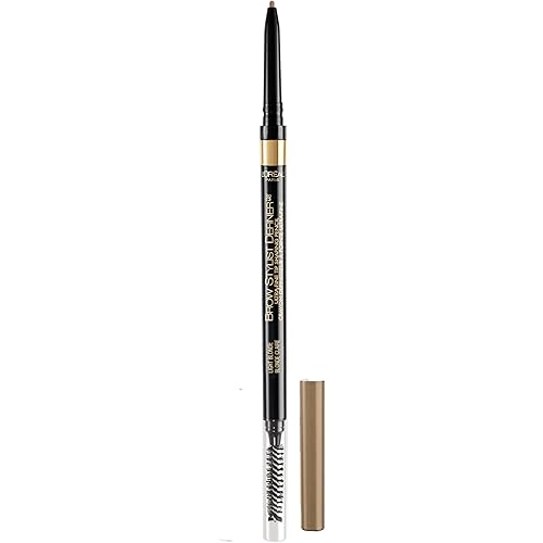 L'Oreal Paris Makeup Brow Definer Waterproof Eyebrow Pencil, Ultra-Fine Mechanical Pencil, Draws Tiny Brow Hairs and Fills in Sparse Areas and Gaps, Light Blonde, 0.003 Ounce (Pack of 1)