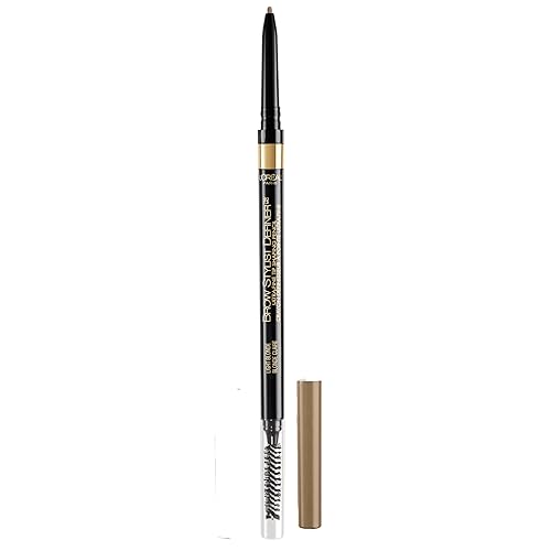 Miniatura 1 de L'Oreal Paris - Maquillaje para cejas Stylist Definer, Lápiz impermeable para cejas, Lápiz mecánico ultra fino, dibuja pequeños pelos de cejas y