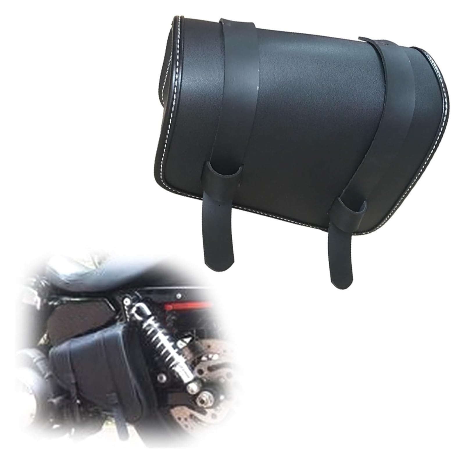 Bolsa Trasera para Motocicleta para H&Arley XL883 XL1200 Bolsas Sillín Laterales Bolsa Herramientas para Motocicleta Bolsas Sillín Motocicleta Bolsa Herramientas Almacenamiento