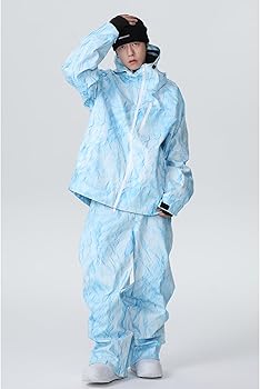 Amazon.com: xwxwseui Denim Print Snowboard Suits for Men Women 24
