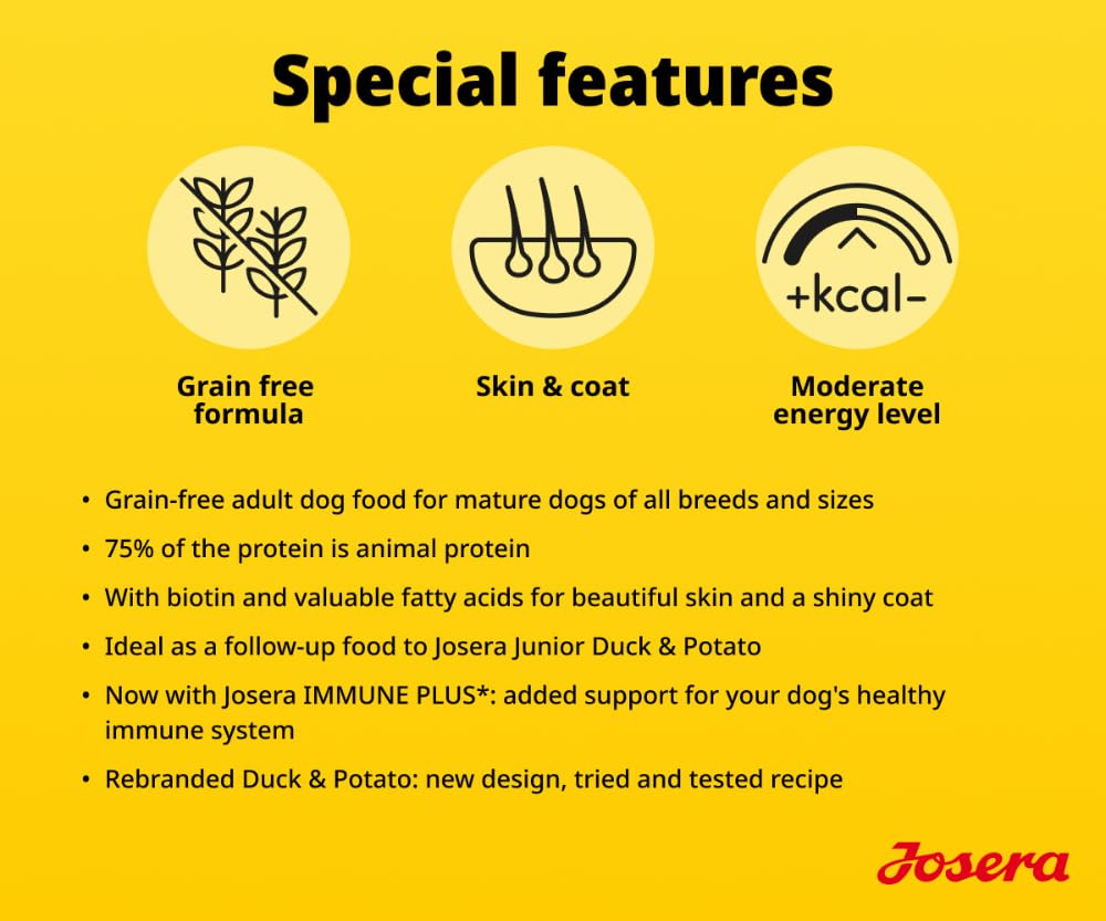 Josera Adult Duck & Potato 12,5kg Trockenfutter für Hunde
