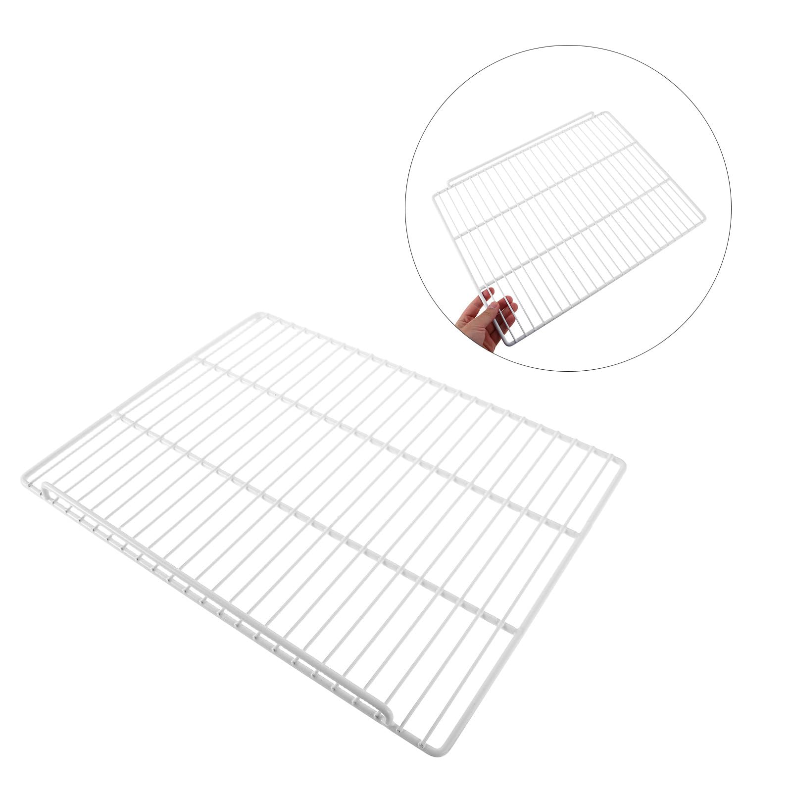 Housoutil Separador Alta Refrigerador Blanco para Estantes de Acero Capacidad de Carga Espacio Ajustable, Organizador y Adecuado para Supermercados y Restaurantes