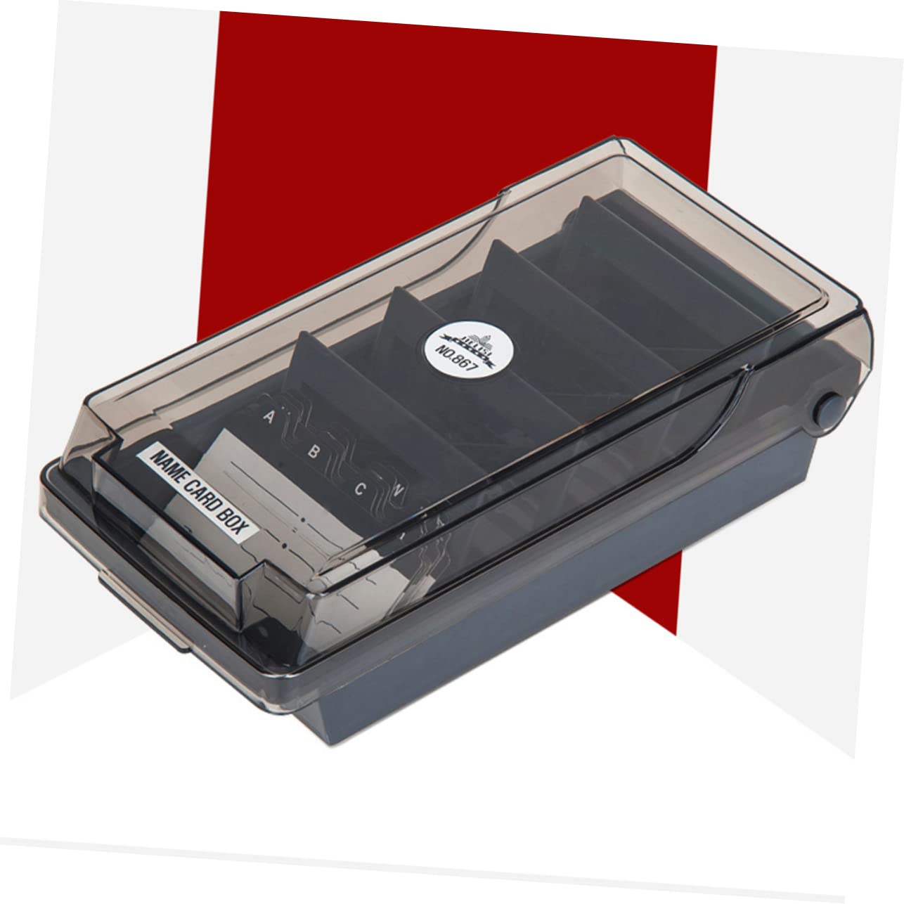 MAGICLULU Porta Biglietti da Visita Grande Capacità Nero in Plastica