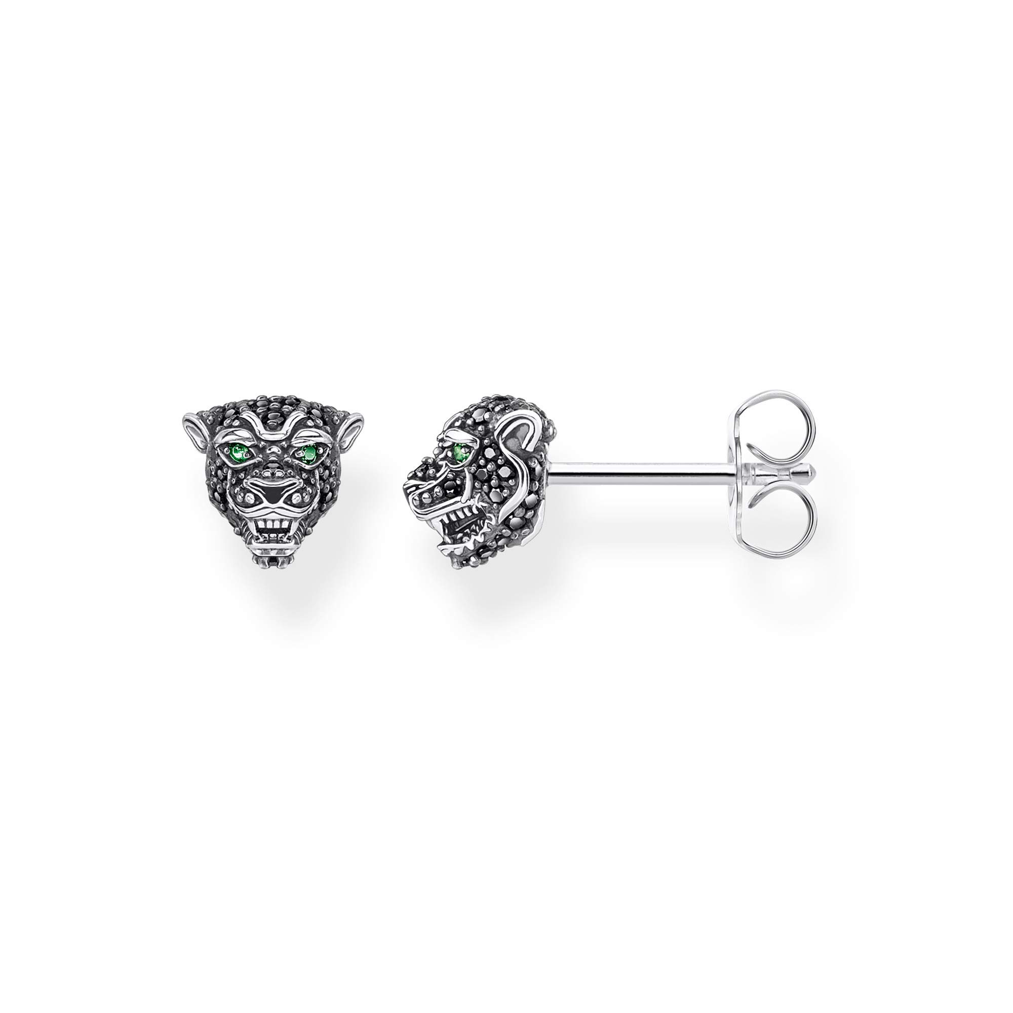 THOMAS SABO Ohrstecker 925 Sterlingsilber, Geschwärzt, Kaltemail