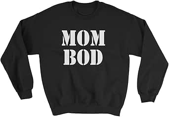 Get Thread Mom BOD - Unisex Gym Workout Novelty Quote Crewneck