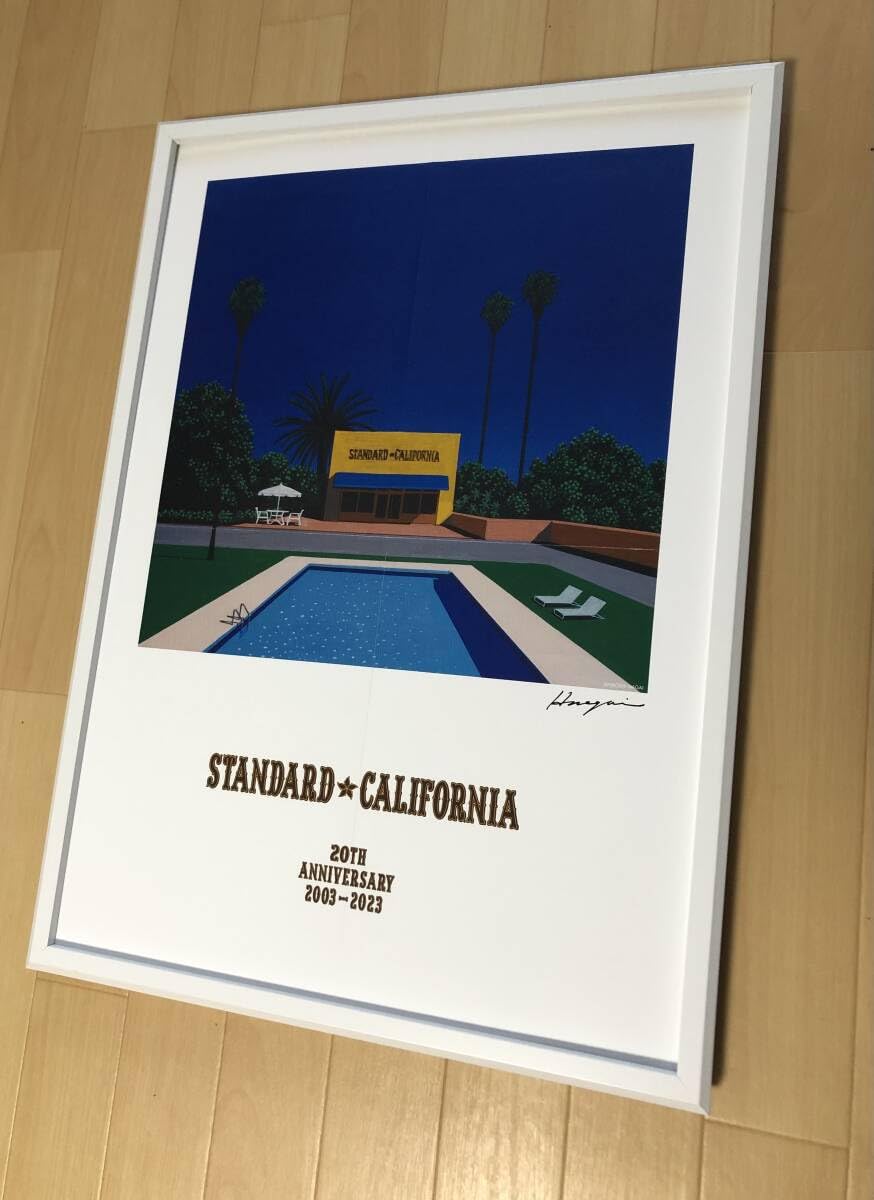 【額縁付き】 A2 ポスター 永井博 ピンク 額縁付き】 A2 ポスター 永井博 ピンク