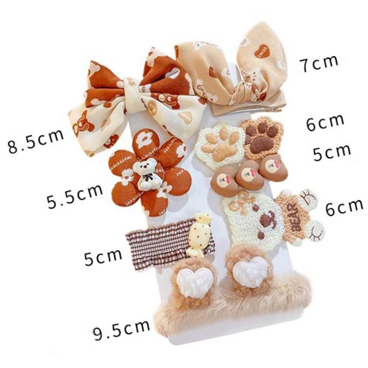 Amazon.co.jp: 子供用ミルクコーヒーぬいぐるみヘアクリップ