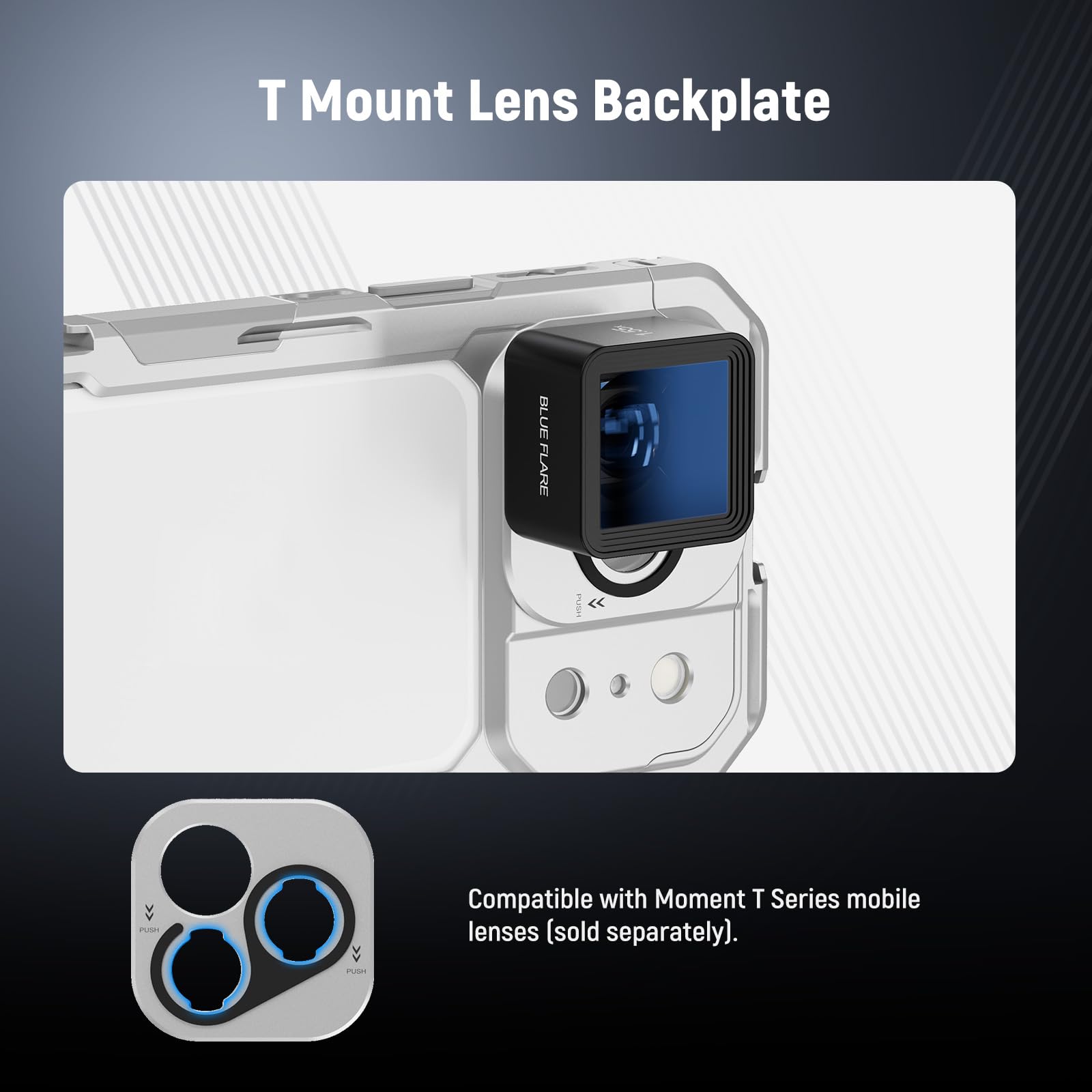 NEEWER PA143 Klatka na telefon kompatybilna z iPhone 17 Pro, akcesoria do stabilizatora wideo z pierścieniem filtrującym 67 mm, tylna płyta obiektywu 17 mm, adapter do montażu T, 4 x nakładka