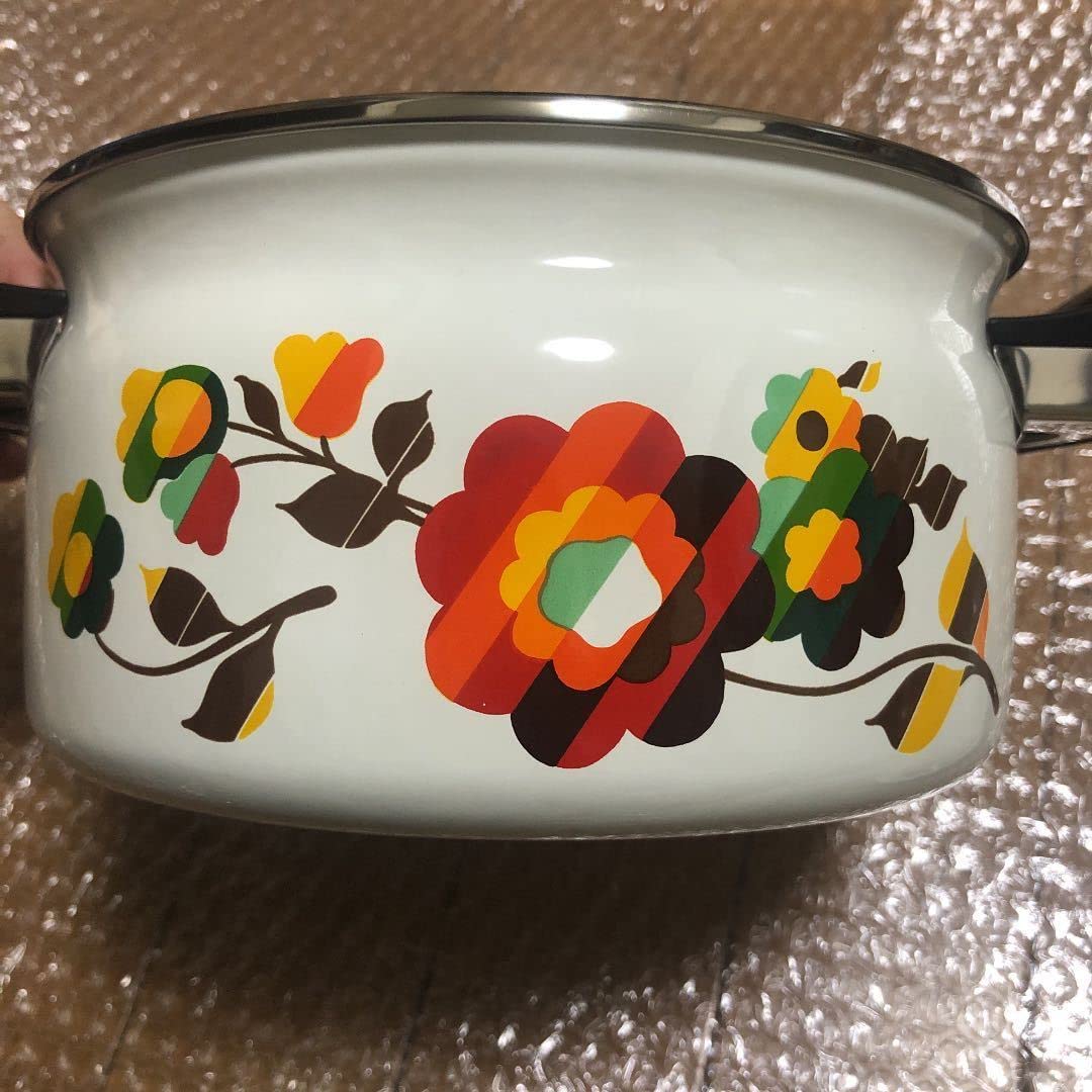 Amazon.co.jp: 昭和レトロ ホーロー 両手鍋 昭和レトロポップ 象印