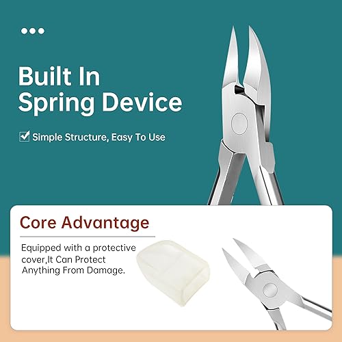 Miniatura 2 de Cortaúñas de pies herramienta de uñas encarnadas para el tratamiento de uñas de los dedos encarnados cortaúñas para uñas gruesas kit de pedicura