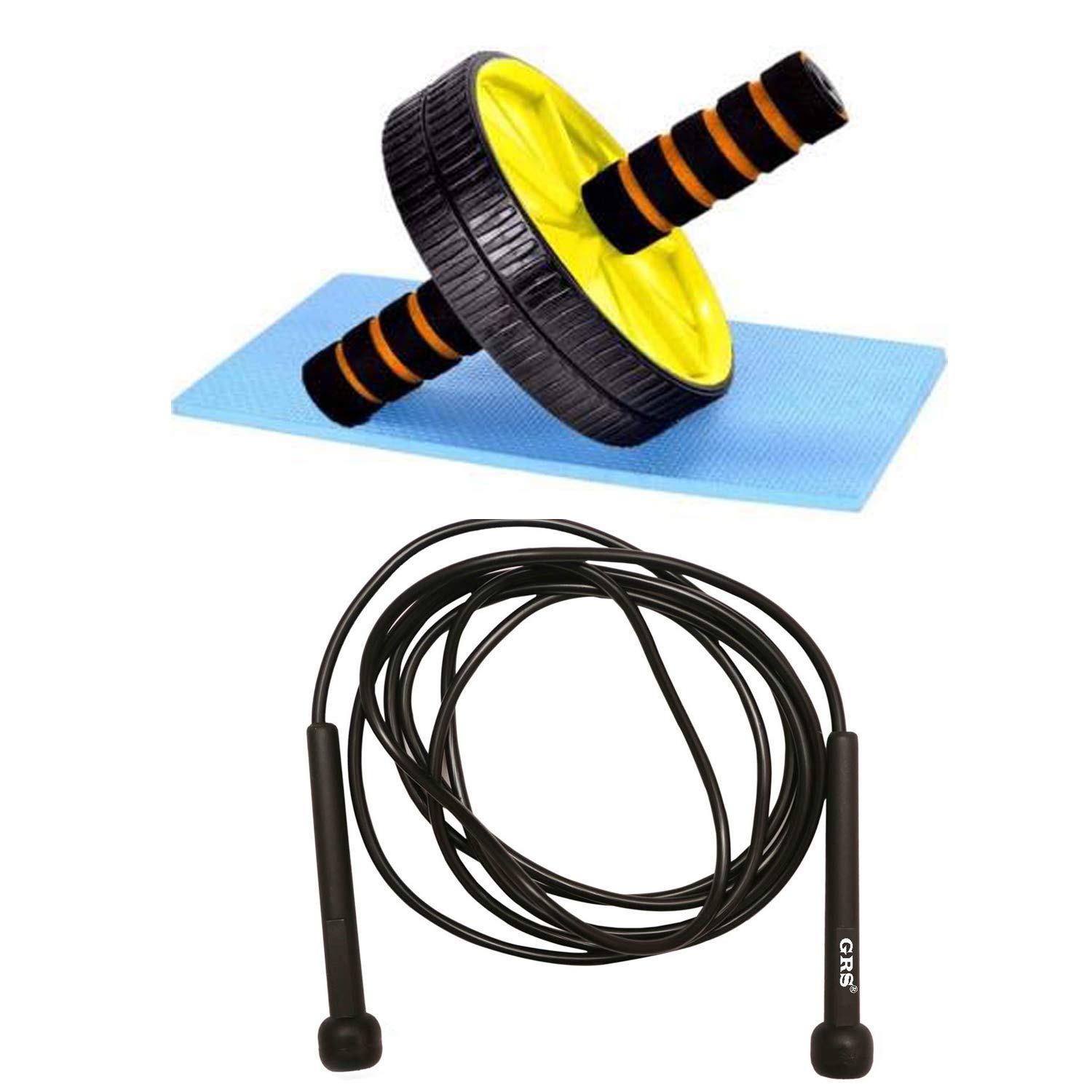 See full amazon price history chart for GRS ® GR003 Nylon Skipping Rope & Double Ab Wheel Roller Core Abdominal Workout Safety Blue Knee Mat kit for Men & Women Unisex Exercise Home Gym Combo (Yellow Color) GRS ® GR003 Nylon Skipping Rope & Double Ab Wheel Roller Core Abdominal Workout Safety Blue Knee Mat kit for Men & Women Unisex Exercise Home Gym Combo (Yellow Color) (B08B5C63D1) Amazon Price History, Amazon Price Tracker