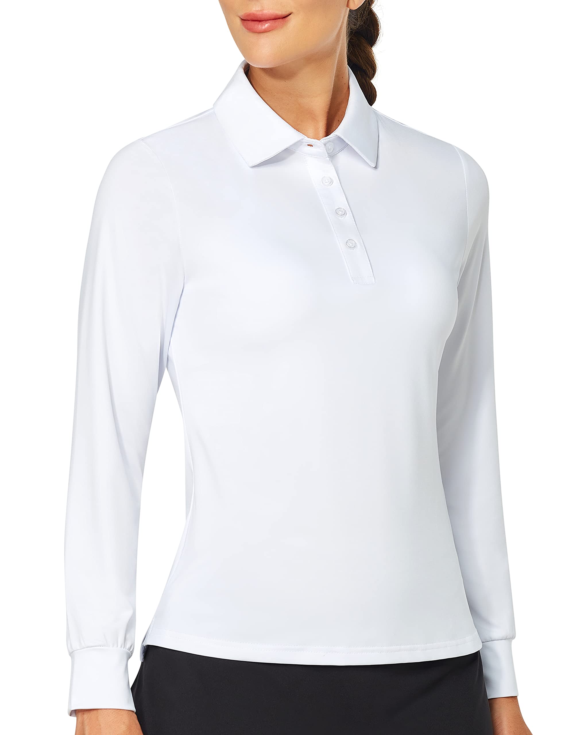 ISEEWomen's Golf Polo Shirts, Short Long Sleeve Polos Ladies Lightweight  Quick-Dry Workout Tops Daily Work UV Shirts for Women