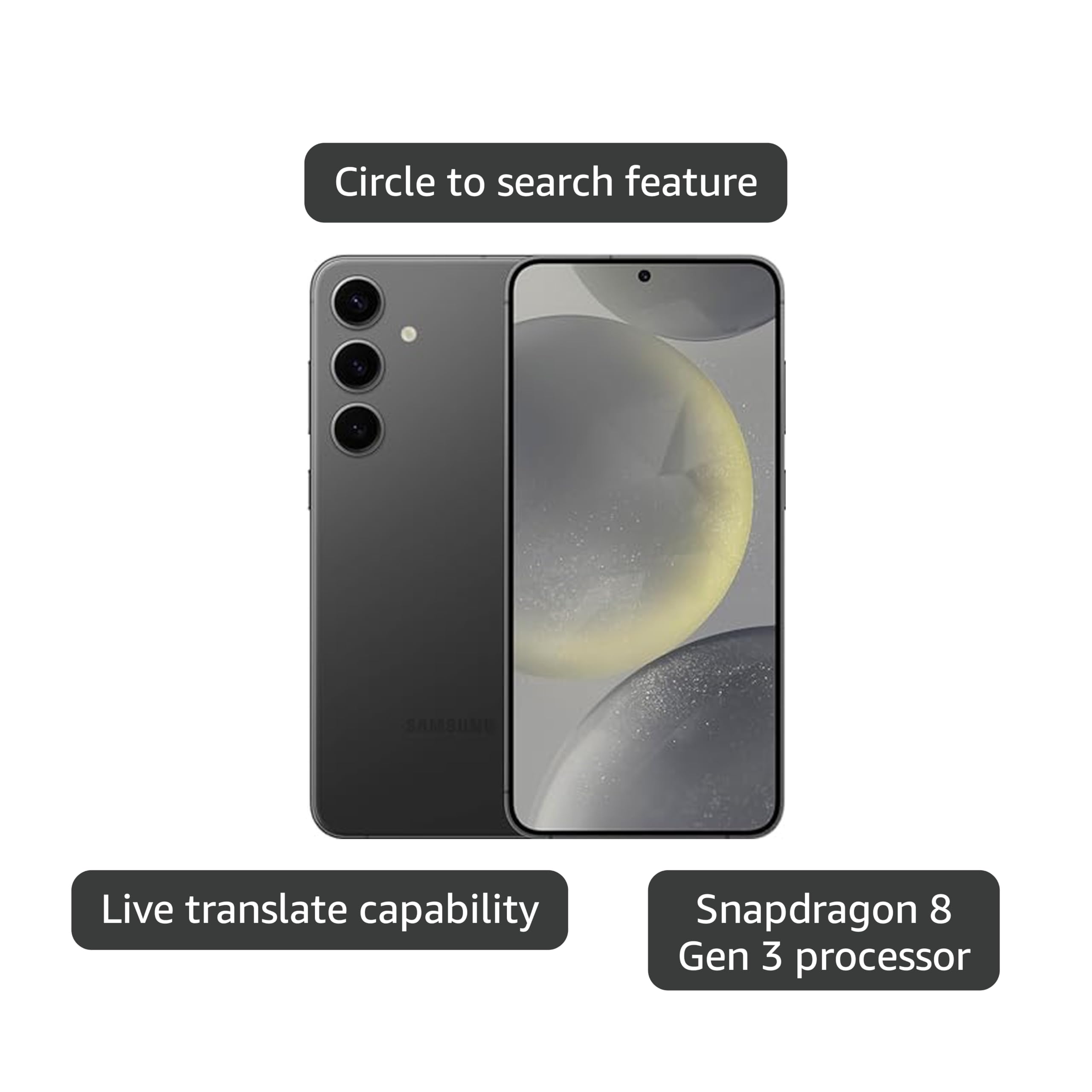 Samsung Galaxy S24+ Plus Cell Phone, 512GB AI Smartphone, Unlocked Android, 50MP Camera, Fast Processor, Long Battery Life, AMOLED Display, US Version, 2024, Onyx Black