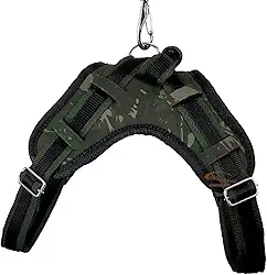 Coleira com Regulagem e Guia Peitoral Cachorro Grande Guia Doberman Pitbull Anti Puxão coleira cachorro (CAMUFLADO,G)