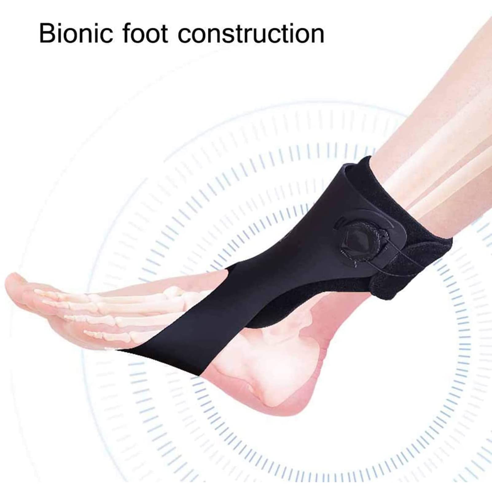 AFO - Férula de ortesis de tobillo para caída del pie, corrector ajustable para mejorar la marcha y hemiplejia, zapatos para caminar