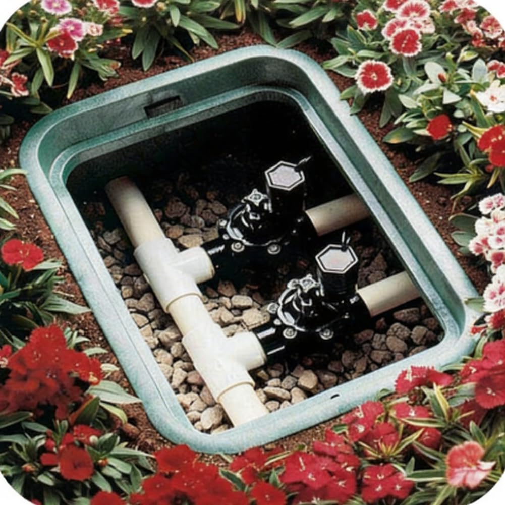 Válvula de riego automática, controlador de riego, temporizador de agua de jardín, válvula en línea CP100 con purga manual, diafragma Buna-N para césped residencial