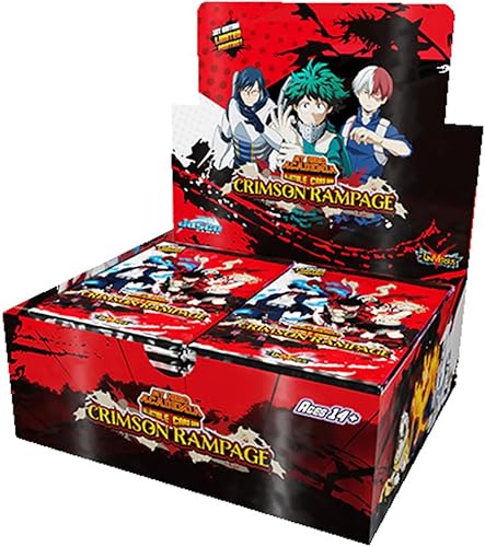 Miniatura 1 de Jasco Games My Hero Academia - Juego de cartas coleccionables Series 2 Unlimited Crimson Rampage Booster Display  Paquete de 240 cartas de 24 sobres