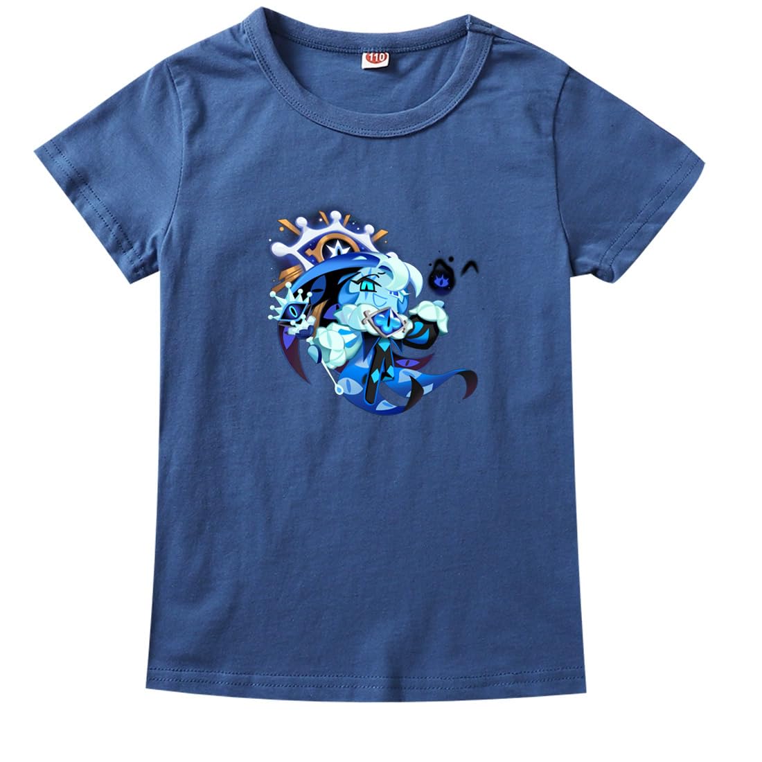 Hzsyc Boys Navy Blue Shadow Milk Cookie T-Shirts Kids Shadow Milk Cookie Game Pullover Shirt (,13-14Years)