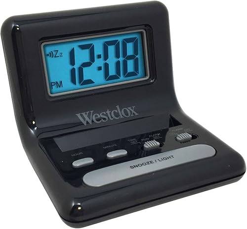 Reloj despertador de viaje 0.8" por WESTCLOX MfrPartNo 47538A