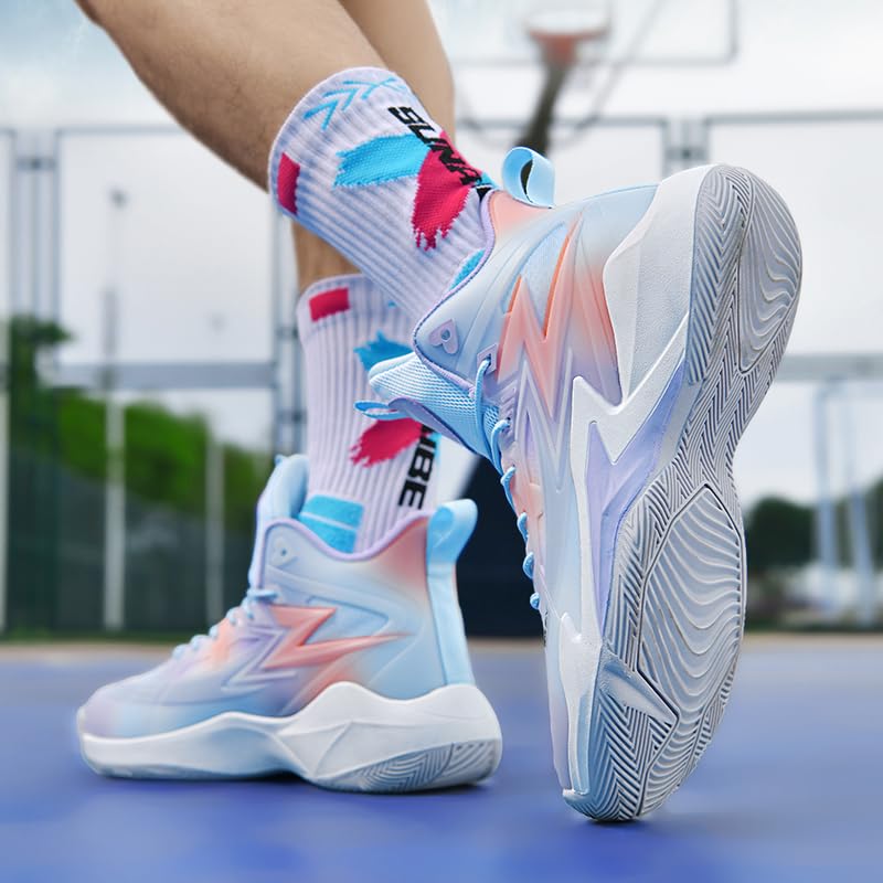 Women's Men's Basketball Shoes Fashion Volleyball Sneakers Breathable Comfortable Non Slip Lace Up Sport Outdoor Shoe4