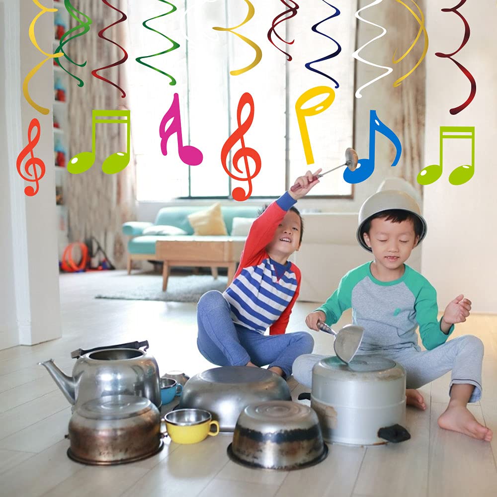 Amazon.co.jp: Konsait 音符 マルチカラー ハンギングスワール