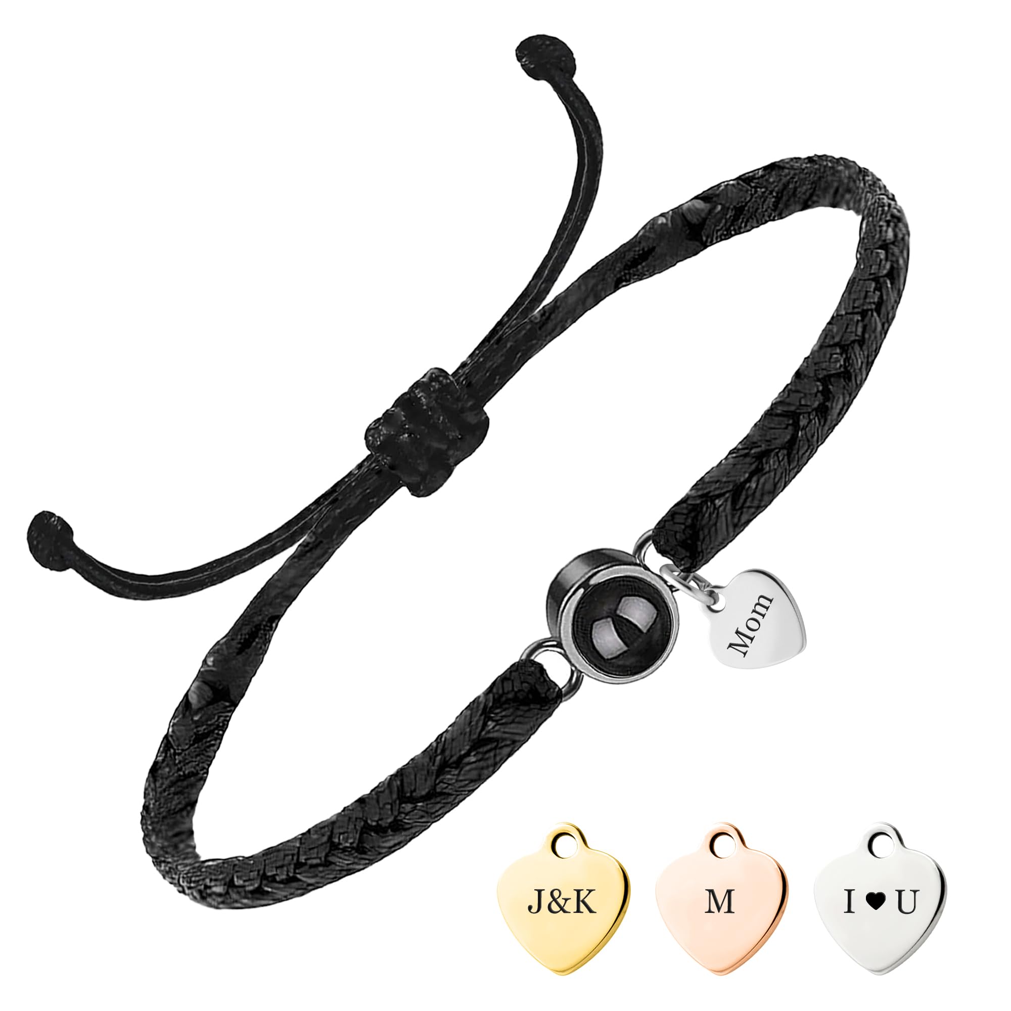 Easycosy Regalos Dia del la Madre, Personalizado Pulsera con Foto Dentro, Pulseras Personalizadas con Proyección de Imagen para Mamá, Papá, Pareja, Amigo, Novio — view 10