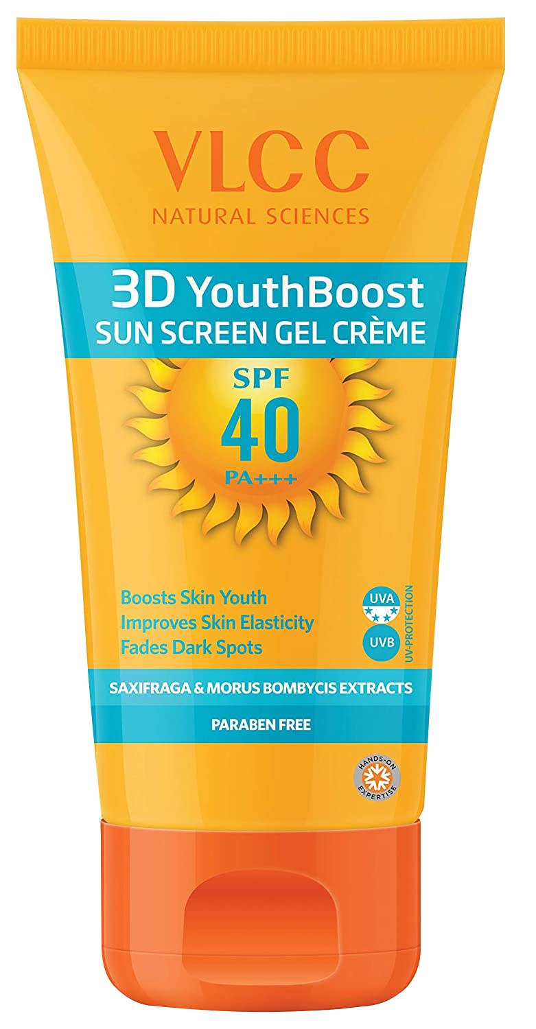 VLCC3D Youth Boost Spf40 Sunscreen Gel Crème, Lemon
