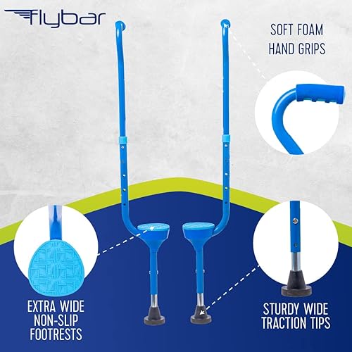 Miniatura 5 de Flybar Maverick - Zancos para caminar para niños pequeños  Altura ajustable  para edades de 5 años en adelante hasta 190 libras