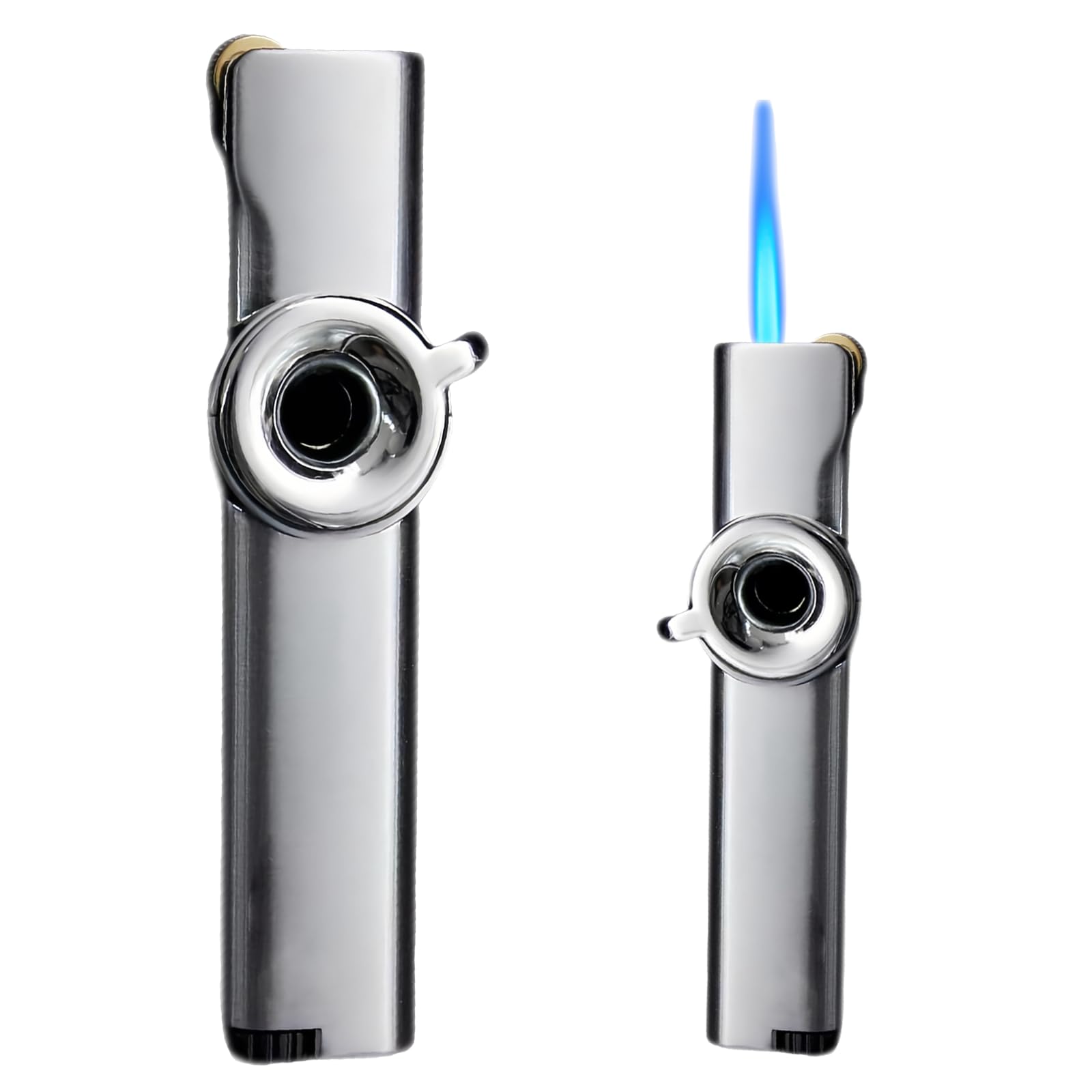 SPORWAY Jet Flame Lighter Gas Refillable Windproof Lighter: Piece Gift Box Gas Lighter Jet Lighter for Candles, Kitchen, Camping, Grill, (Sold without Gas)