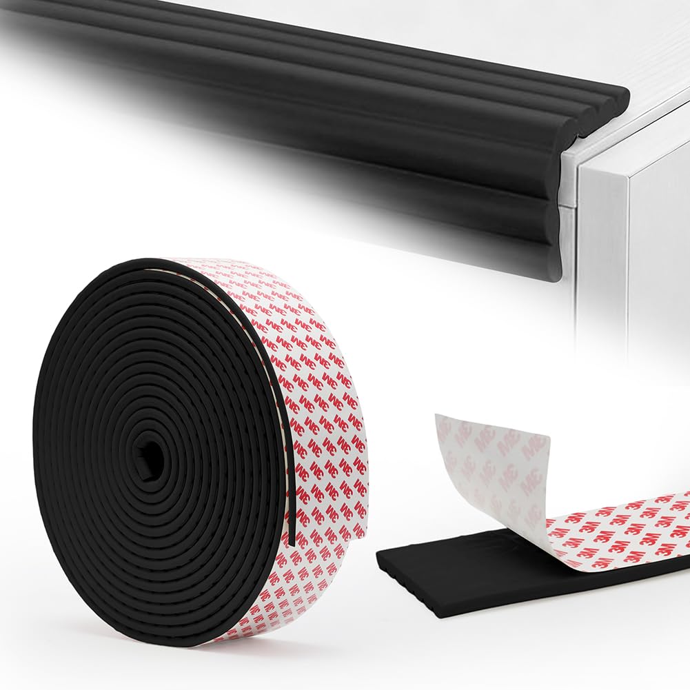 RANJIMA Kantenschutz Selbstklebend,8M Kantenschutz Baby Schaumstoff,Weichem Extra Breit Klebe Eckenschutz Baby Schaumstoff Kantenumleimer Selbstklebend Tischkantenschutz für Verschiedene Möbel,Schwarz