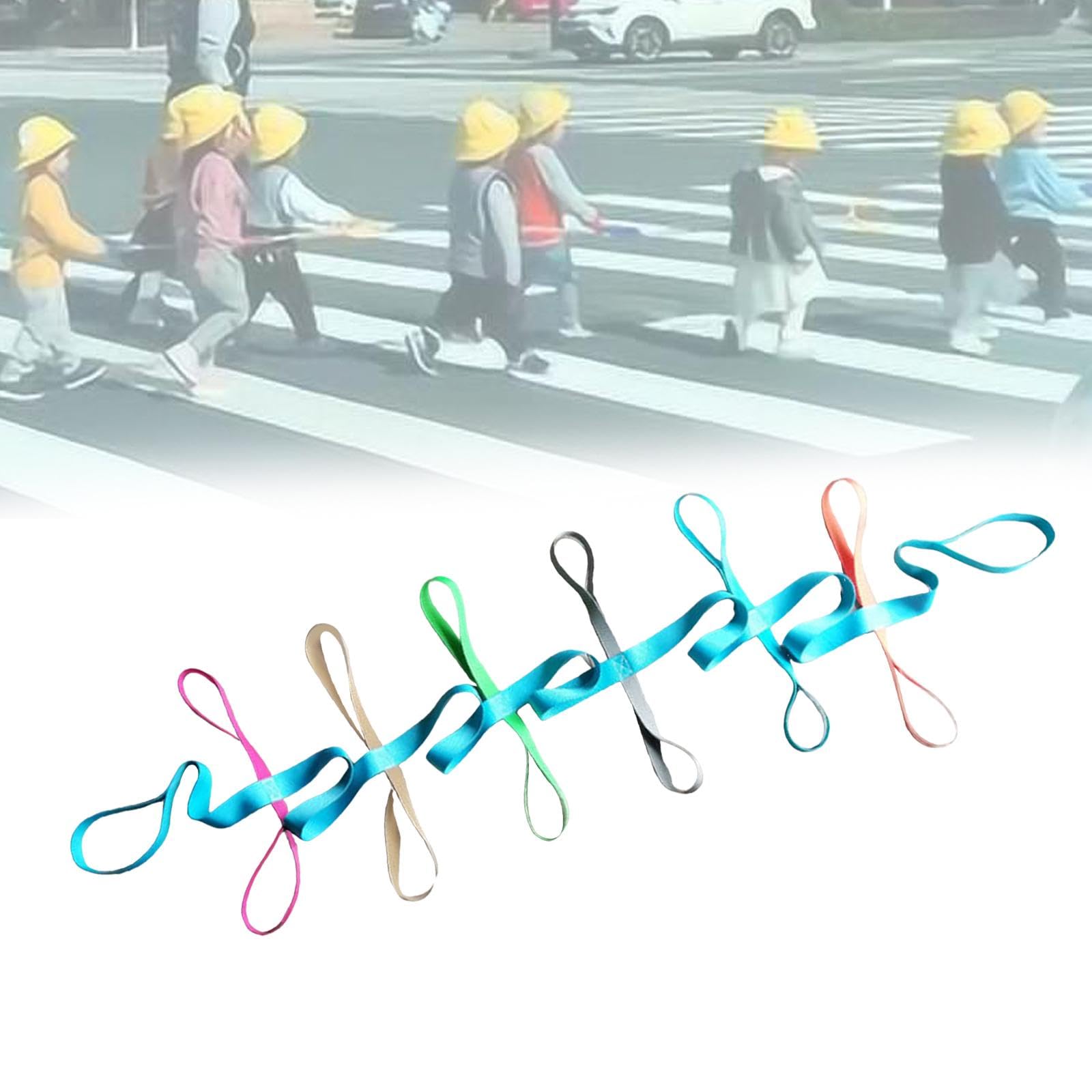 Menolana Kids Walking Rope Wrist Strap,with Handles,Preschool Walking Rope,Toddlers Leash for Nursery School Preschool Teachers