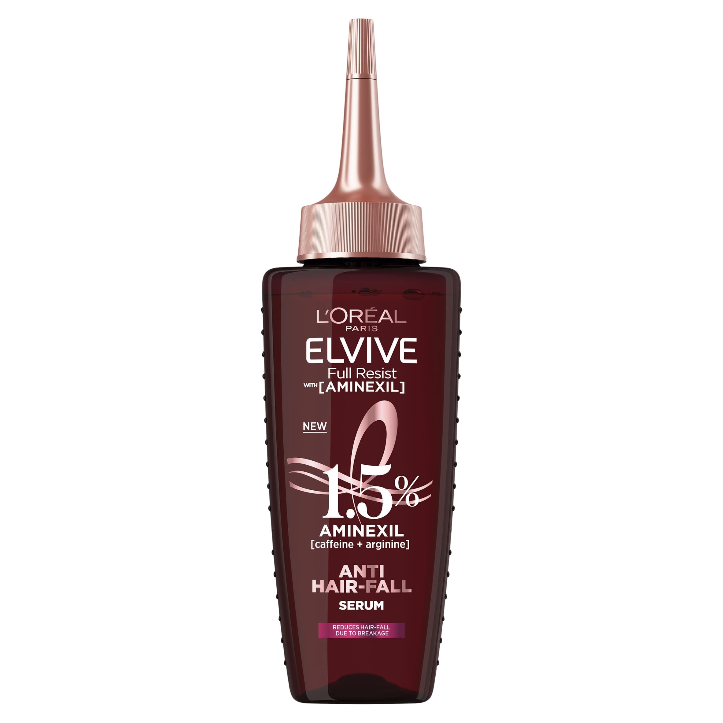 L'Oréal Paris Sérum Anti-​Caída Elvive Full Resist con 1,​5% de Aminexil [Cafeína + Arginina] Reduce la caída del pelo en 6 semanas : Amazon.​es: Belleza