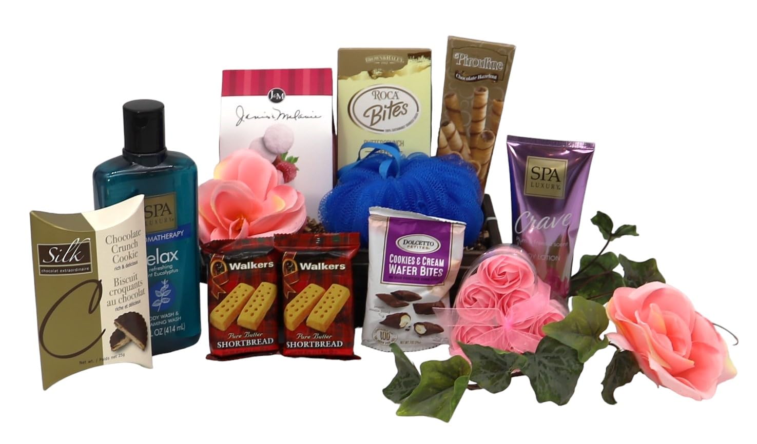 Gift Basket Village: Paris Nights - Luxurious Spa and Gourmet Treats Collection
