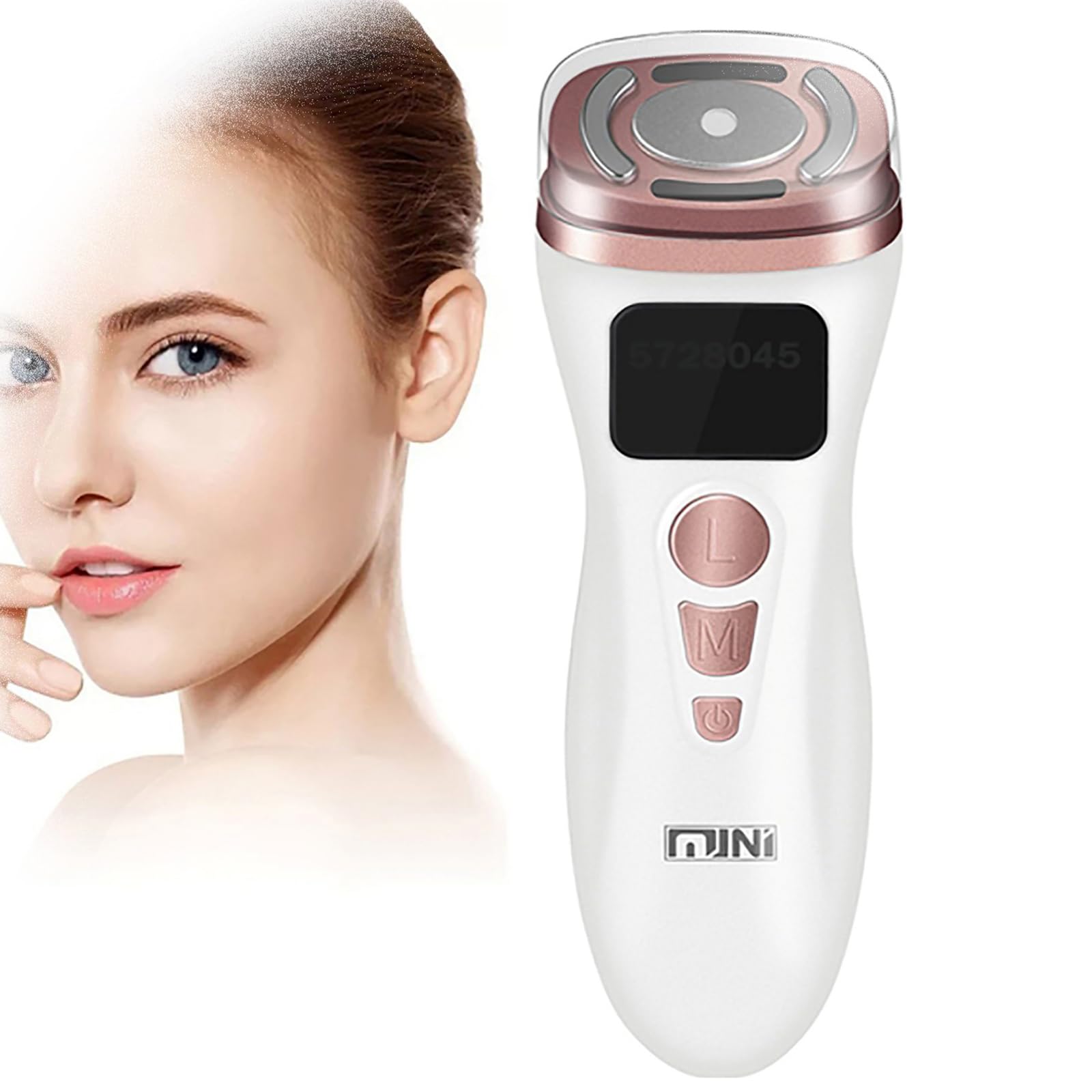 Mini HIFU Máquina Antienvejecimiento Levantamiento facial maquina de belleza RF EMS Levante el ajuste firme Rejuvenecimiento de piel Eliminación de arrugas Dispositivo de cuidado de la piel para casa